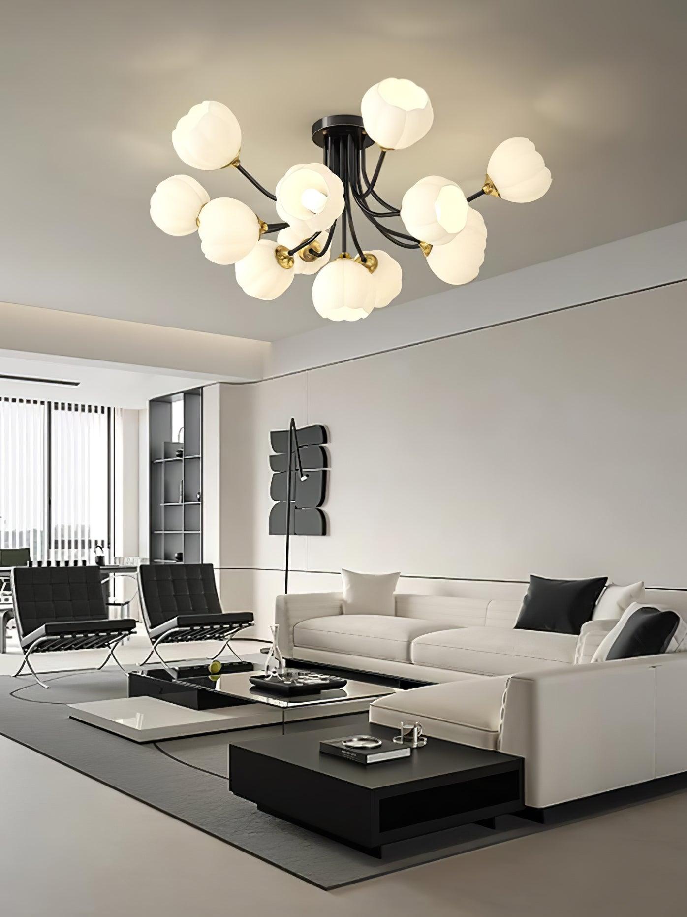 パンプキン真鍮シーリングランプ