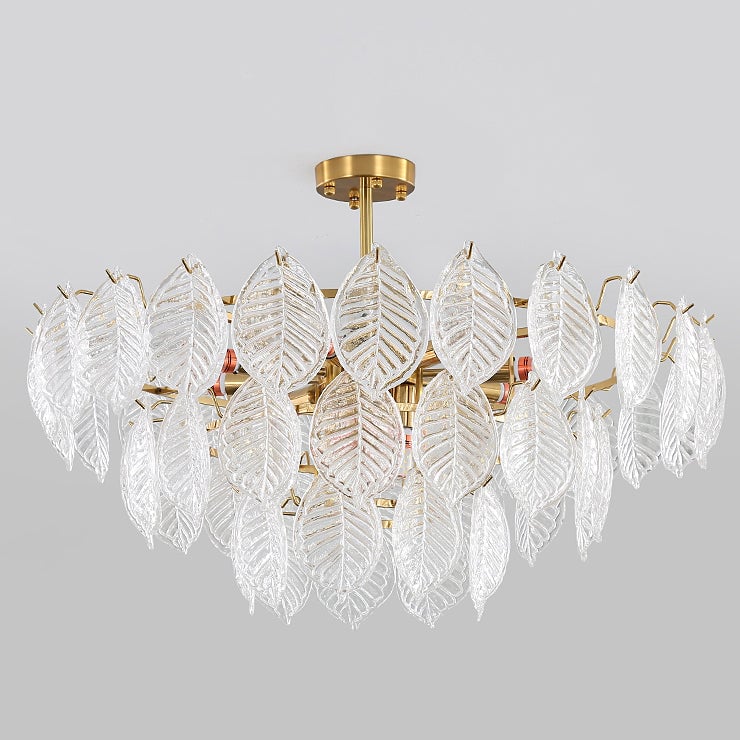 リーフガラスシャンデリア