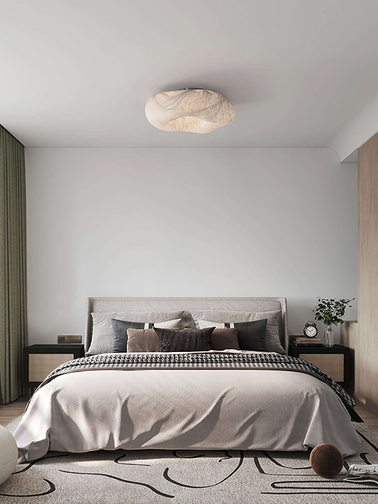 Yunduo シルクシーリングランプ