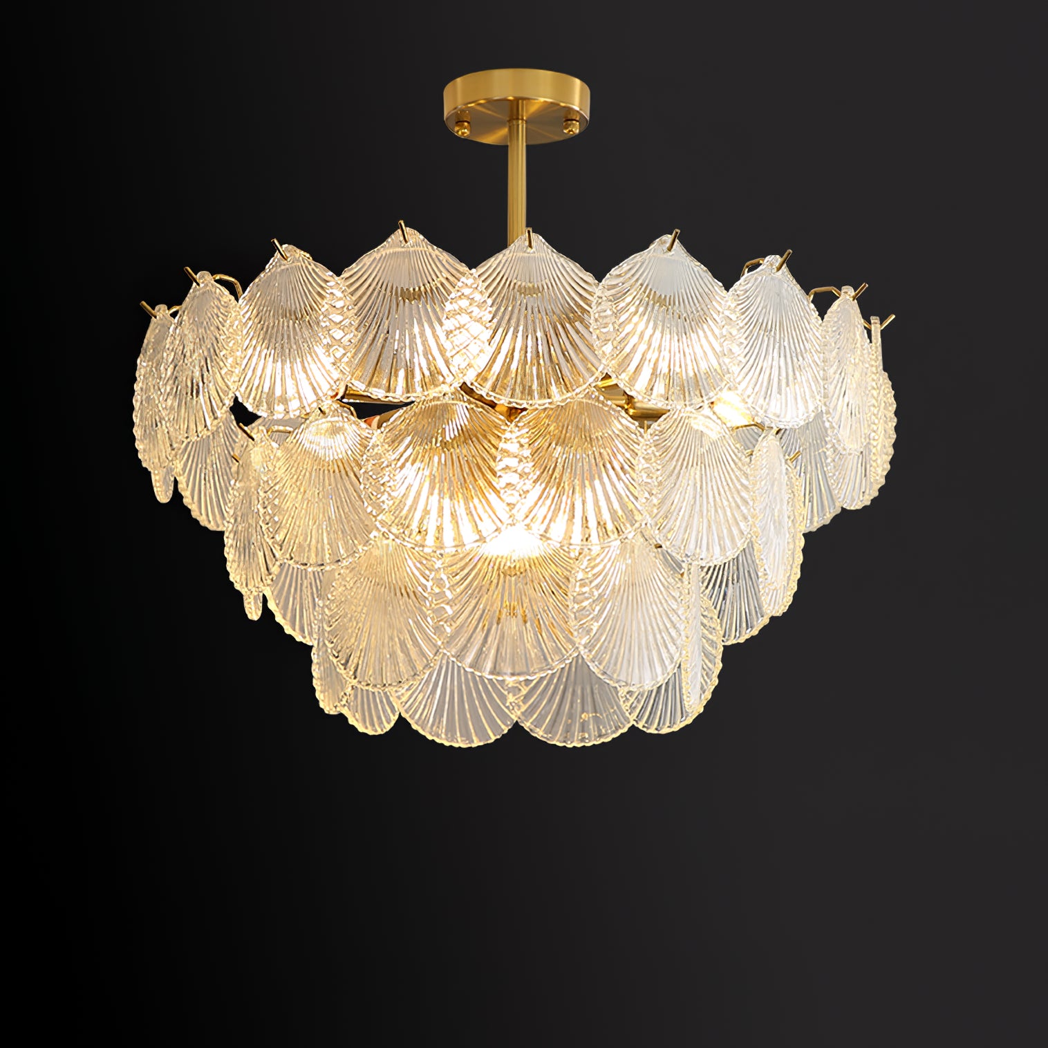 Shell Glass chandelier