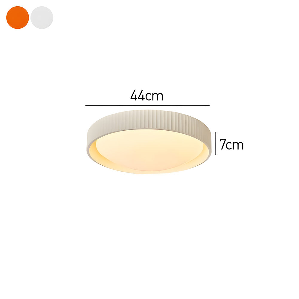 北欧風ラウンド樹脂リビングルームシーリングライト