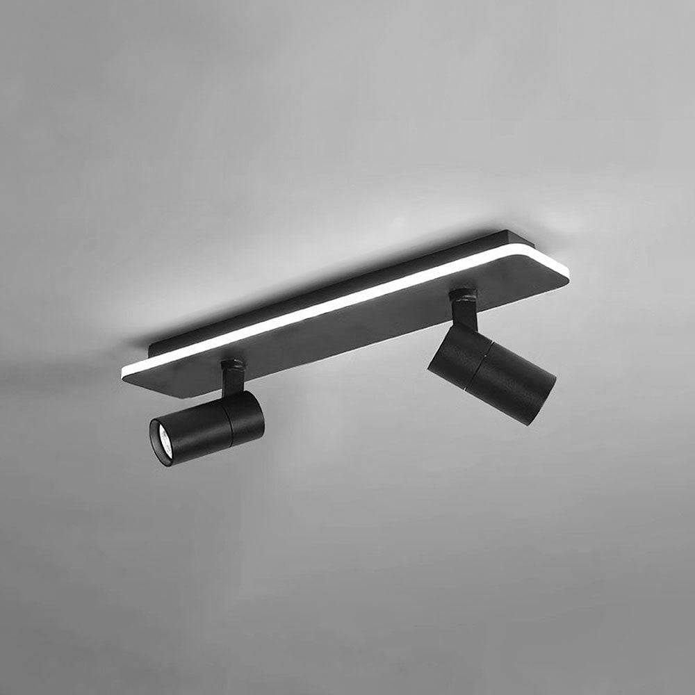 キッチン用のシンプルなトラック天井（白黒）