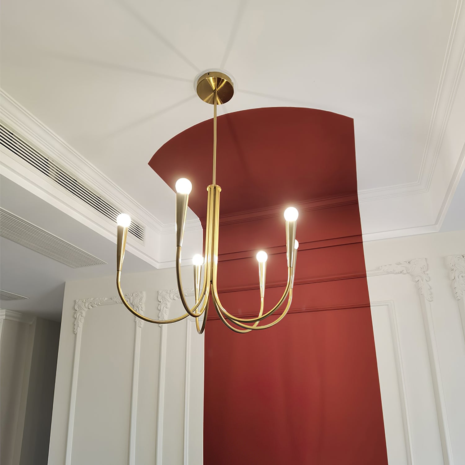 スウープアームシャンデリア