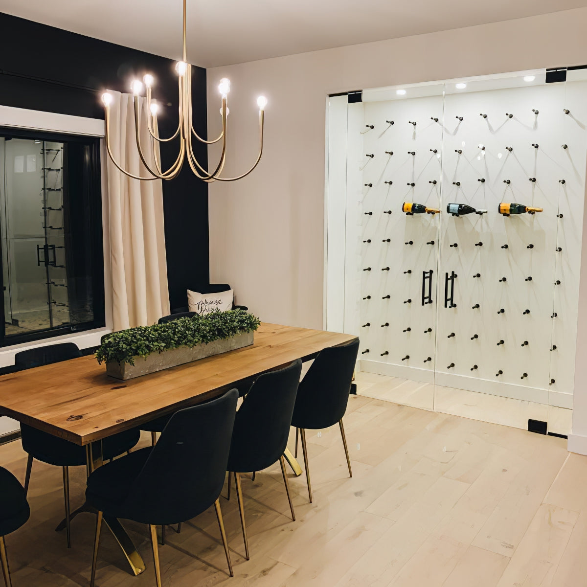 スウープアームシャンデリア