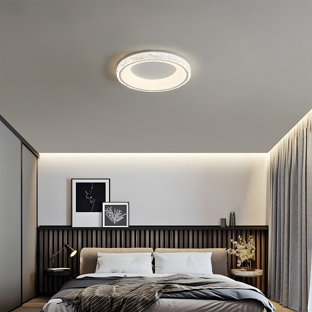 モダンな鉄製調光LEDリビングルーム天井照明