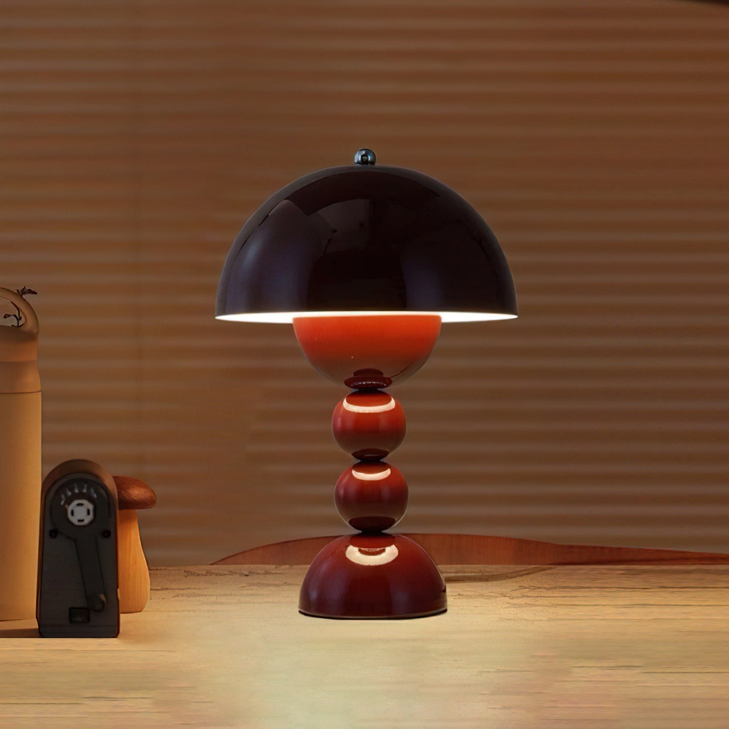 フラワーバッドポータブルテーブルランプ