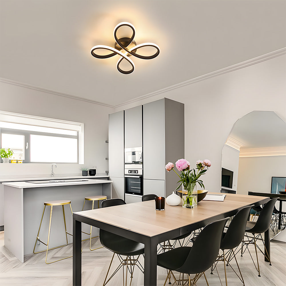 寝室に最適なモダンでクリエイティブな鉄製LEDシーリングライト