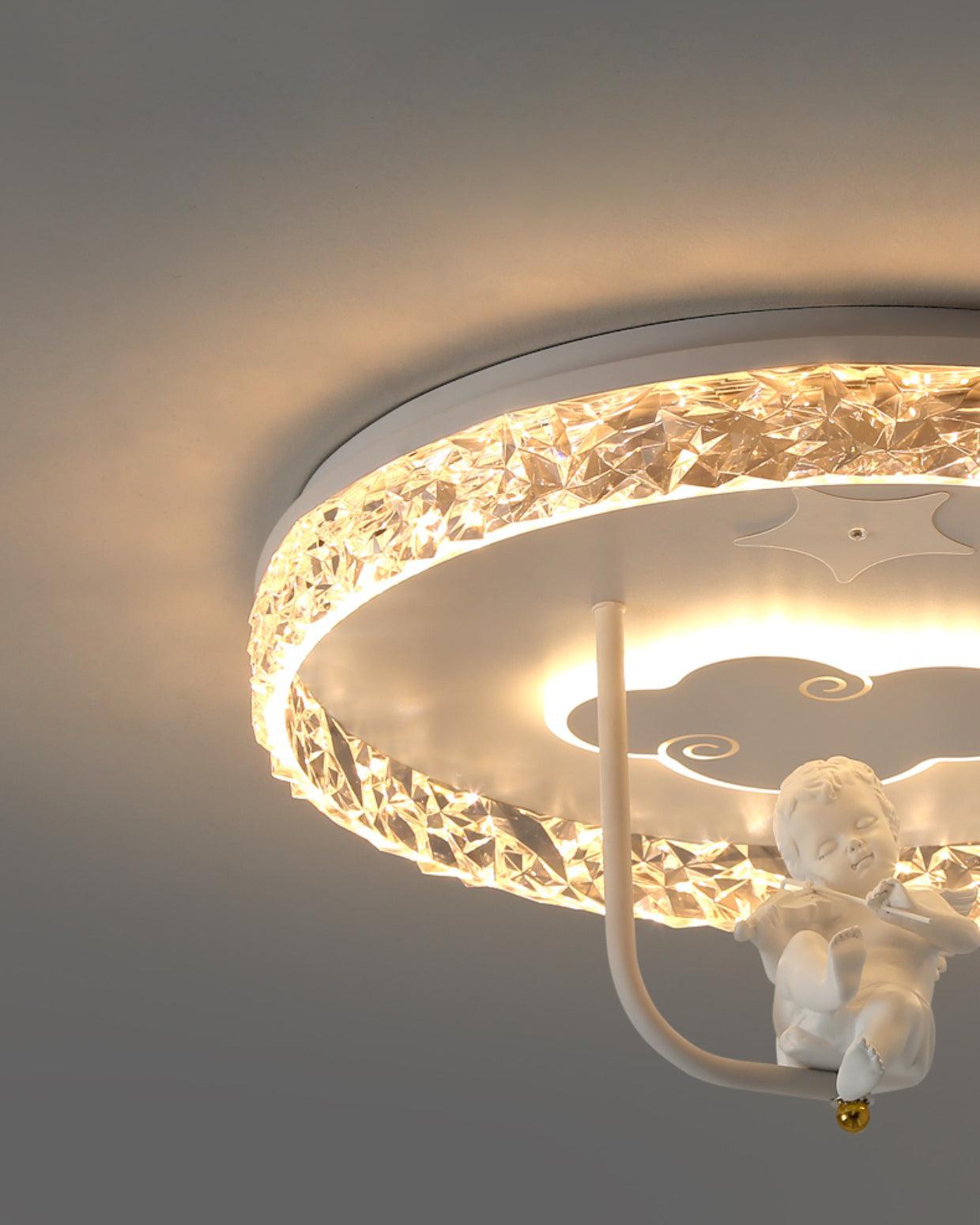 ラウンドカルーセル子供用シーリングランプ