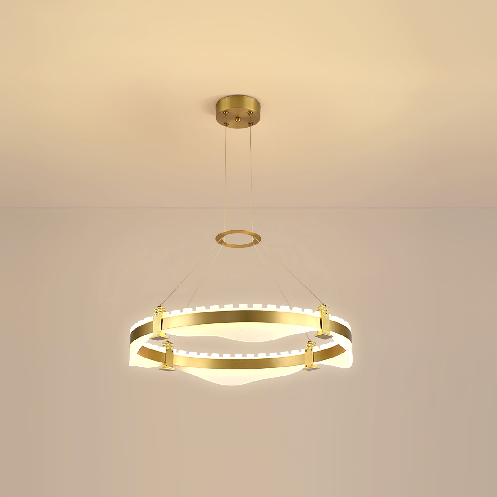 Ring Metallic Chandelier