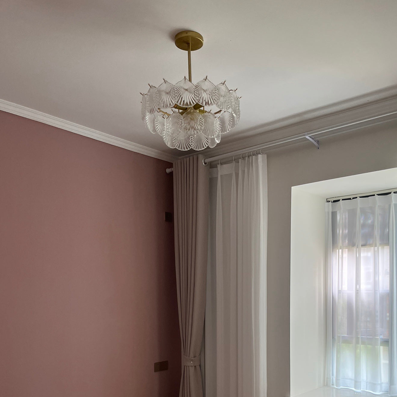 Shell Glass chandelier