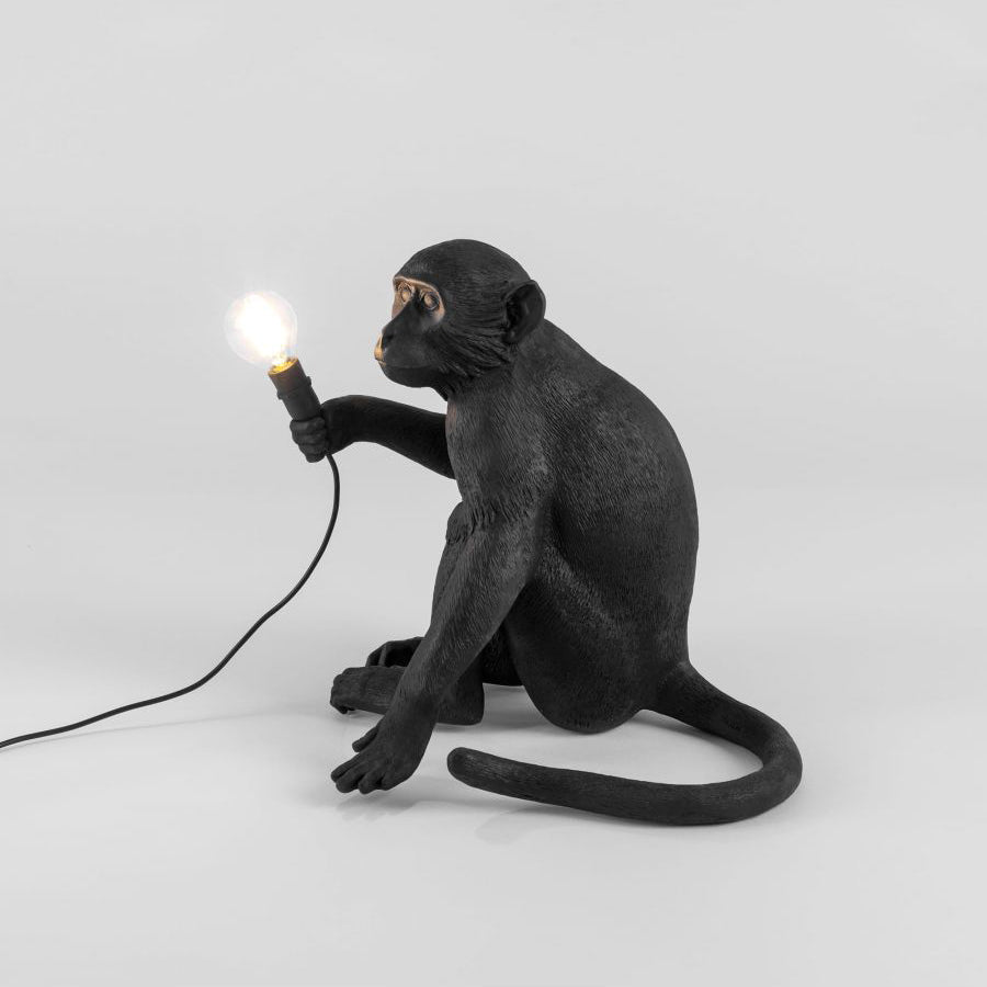 Monkey Resin Table Lamp