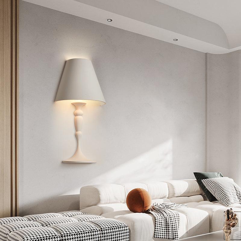 石膏絵ウォールランプ