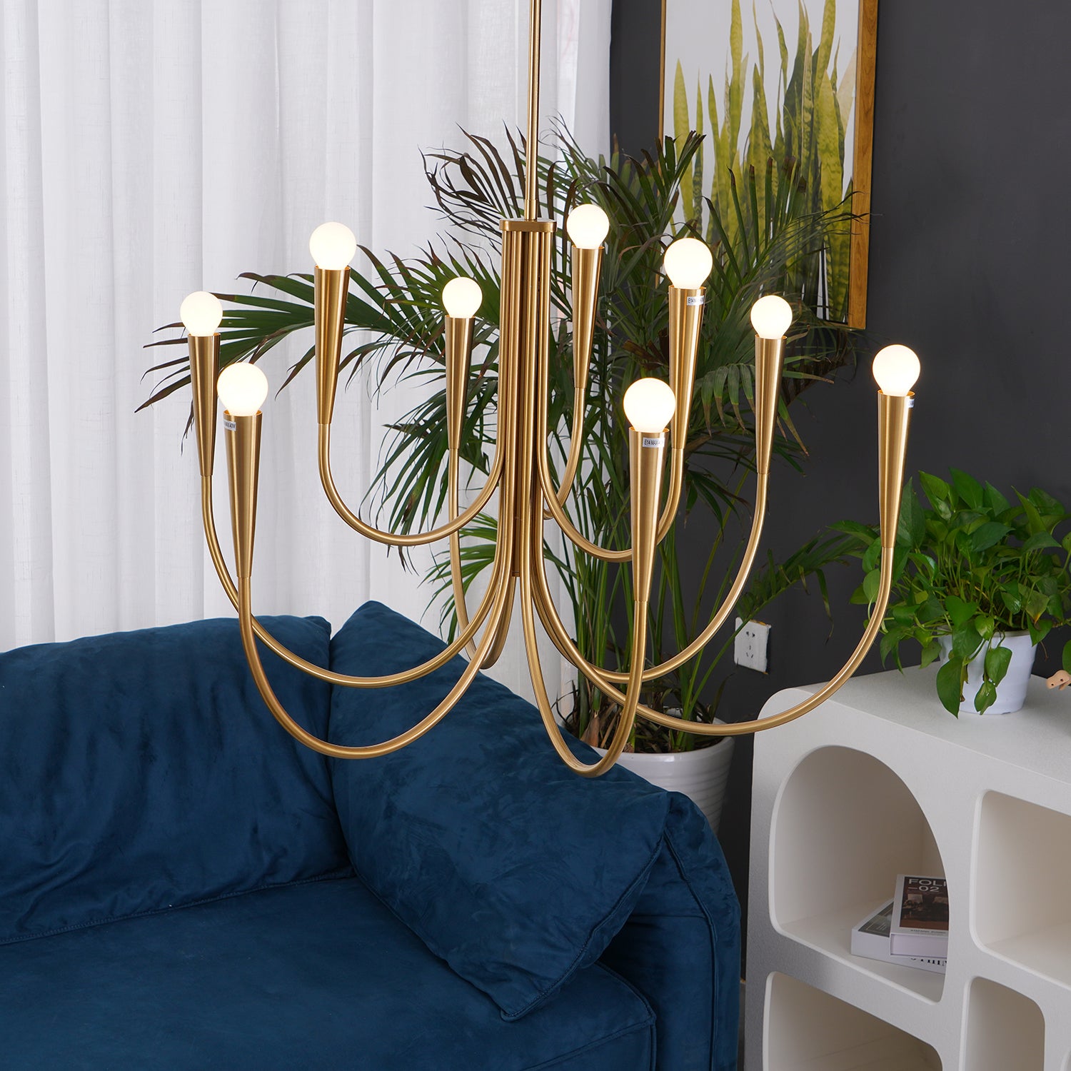 Swoop Arm Chandelier