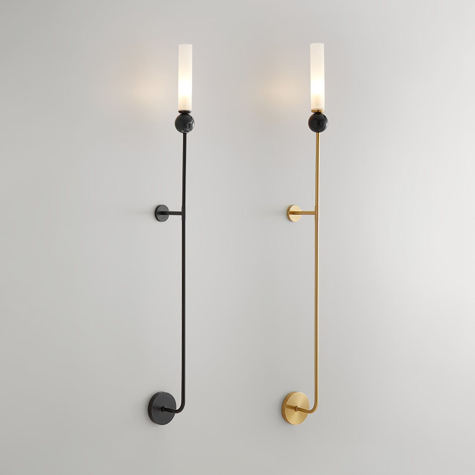 大理石の垂直ウォールランプ