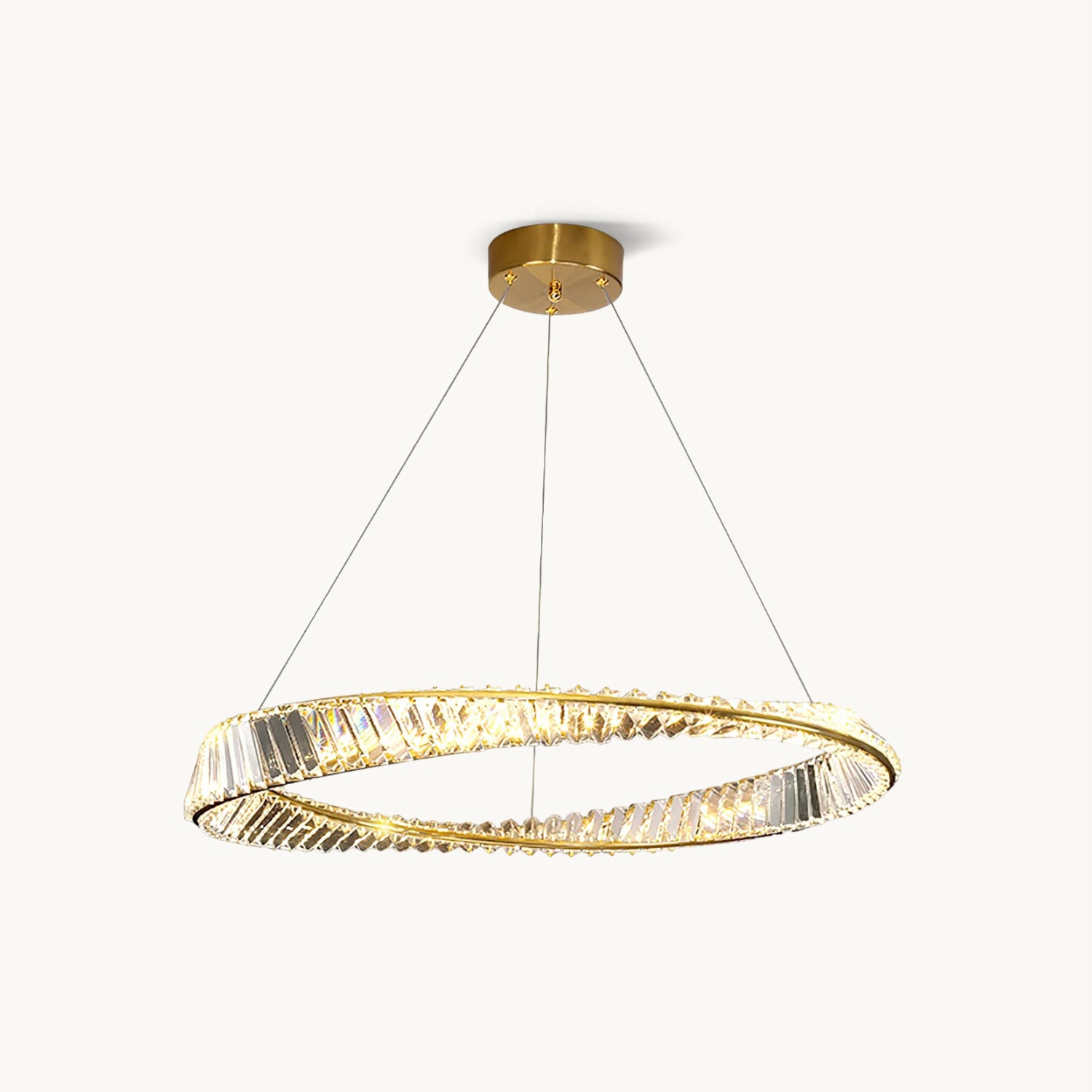 Ous クリスタル リング シャンデリア