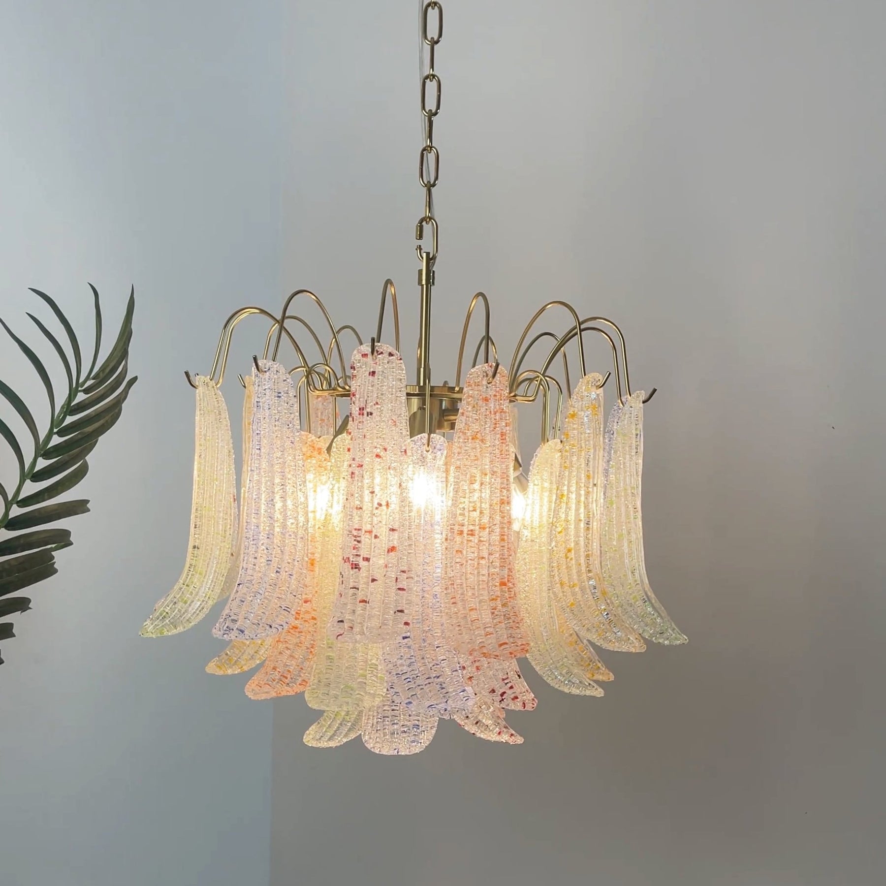 Venini Glass Chandelier