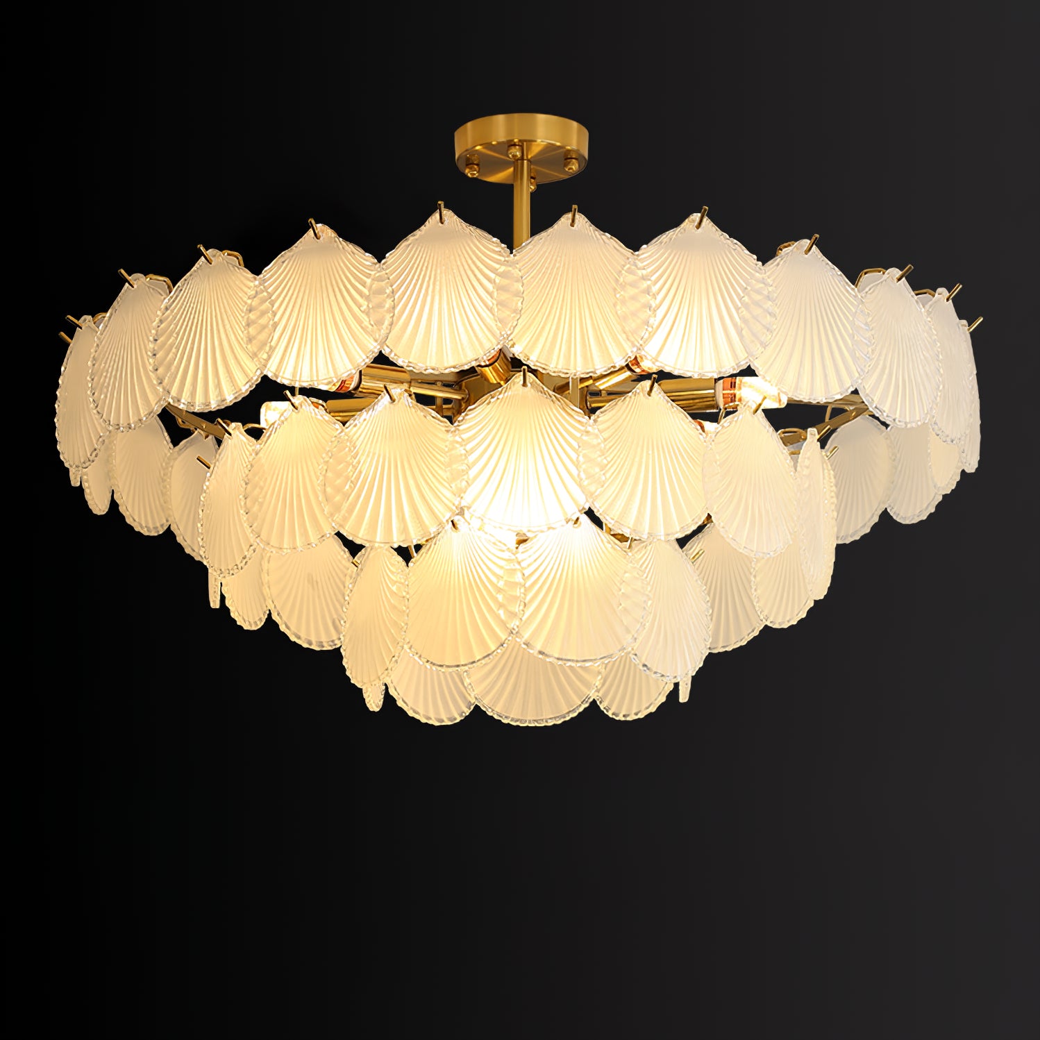 Shell Glass chandelier