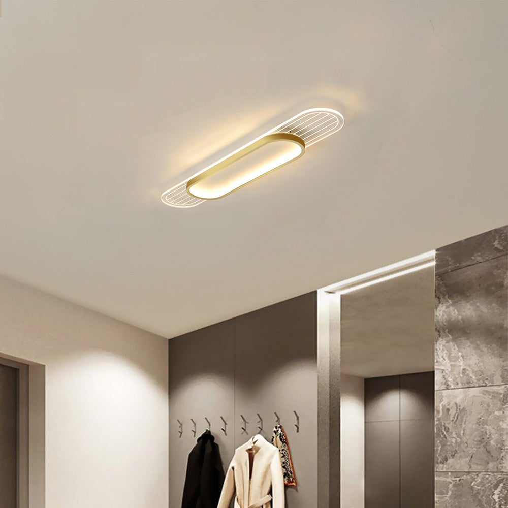 現代的な鉄製のリビングルーム用フラッシュマウントLEDシーリングライト