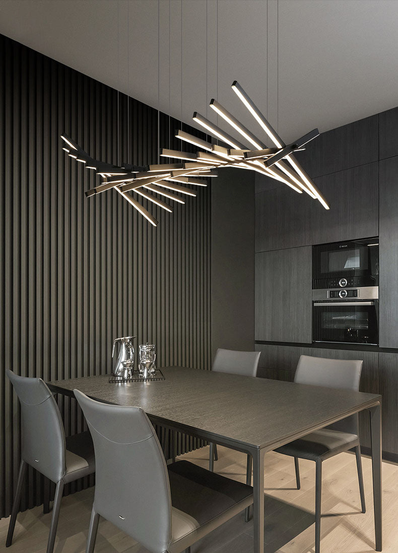 ピアノキー ブラックシャンデリア