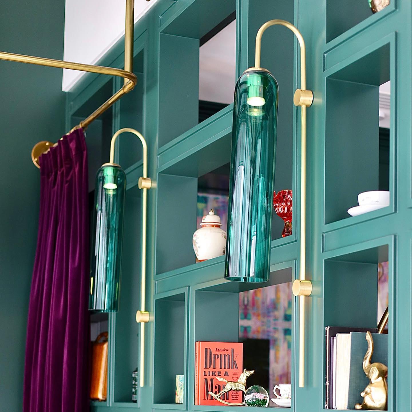 Long Tube Glass Wall Lamp