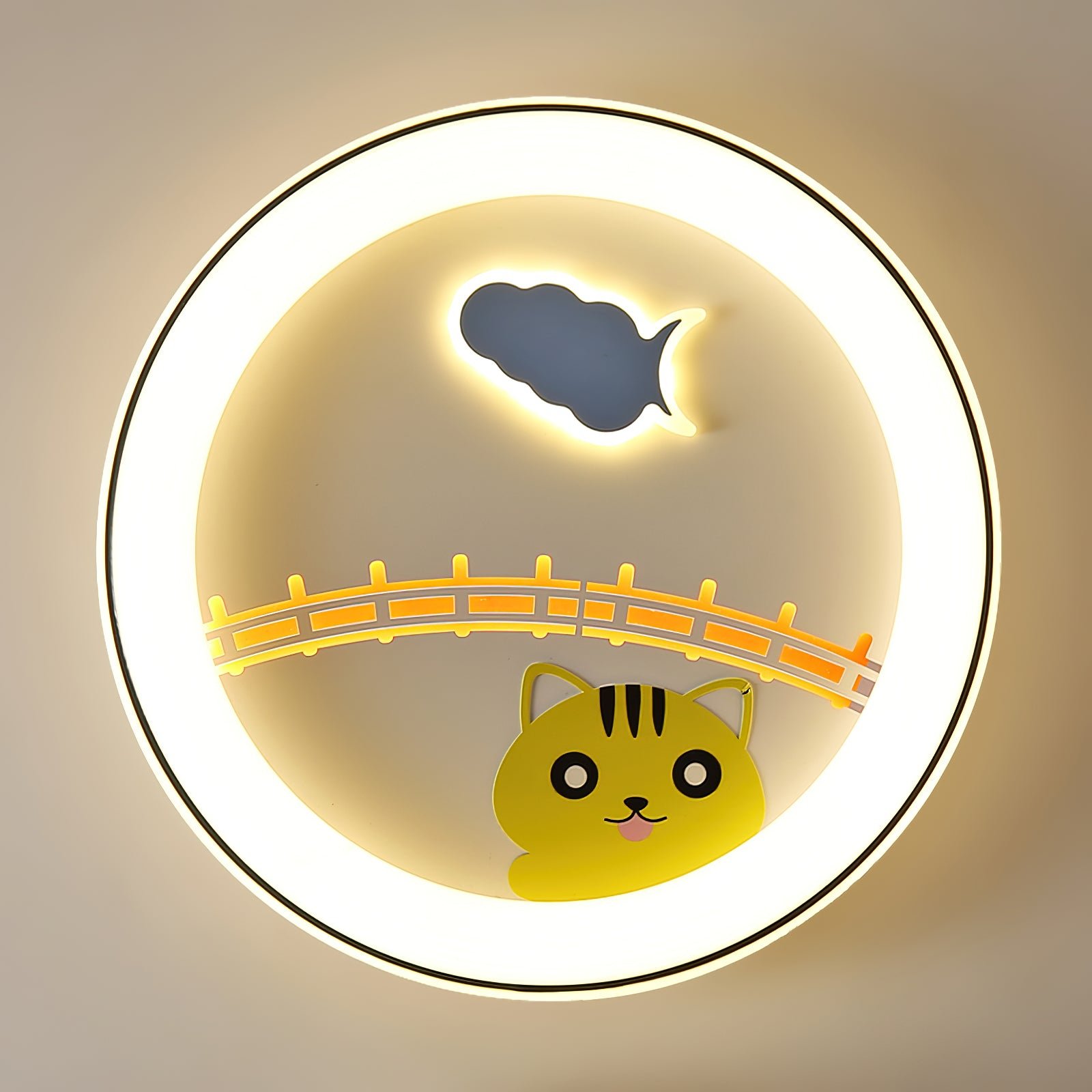 かわいい漫画の天井ランプ