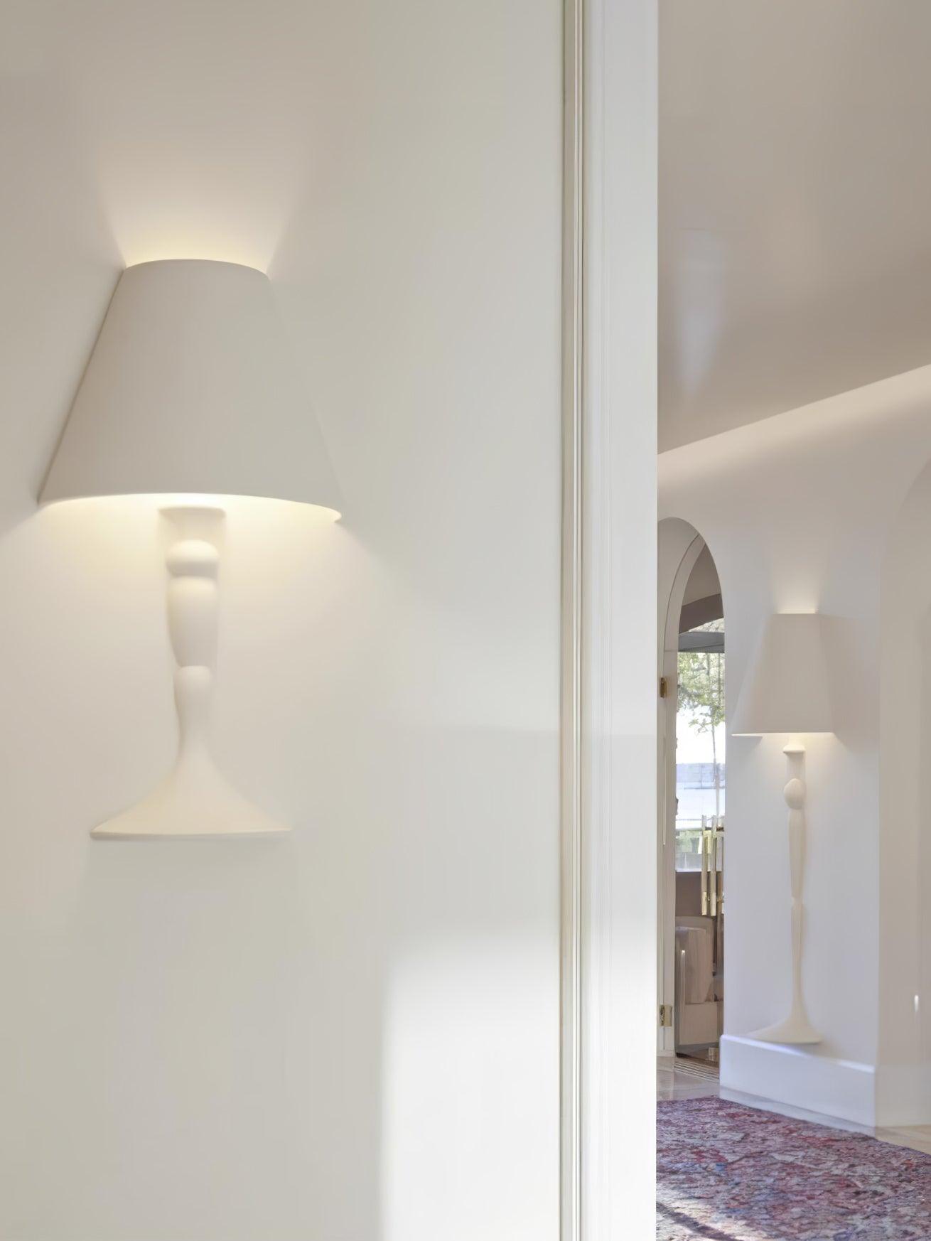 石膏絵ウォールランプ