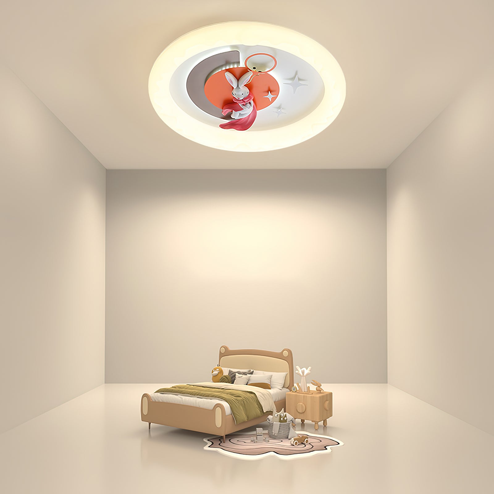 かわいい漫画の天井ランプ