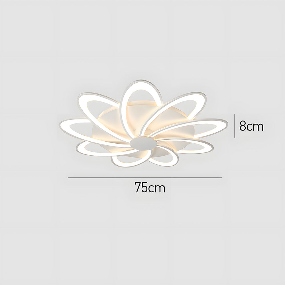 モダンデザインの花形の白い寝室用シーリングライト