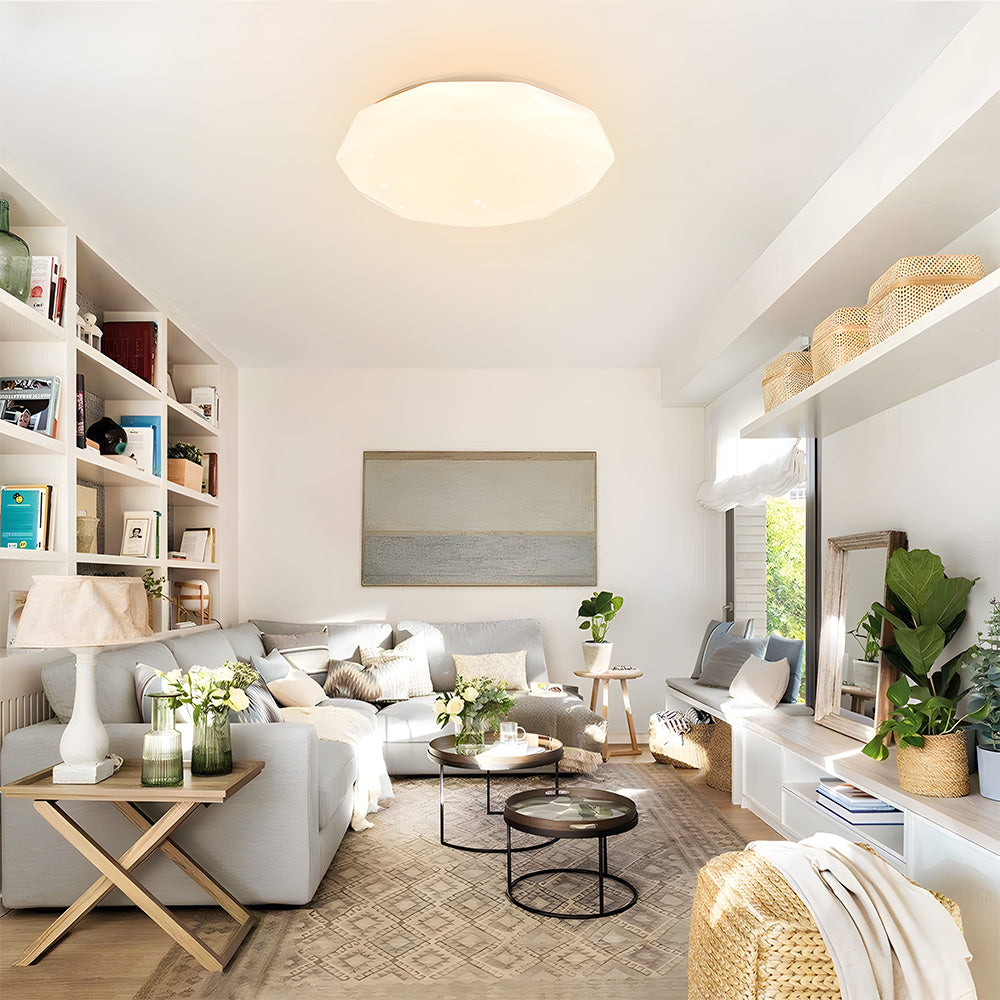 ユニークな星空アクリルフラッシュマウント寝室用シーリングライト