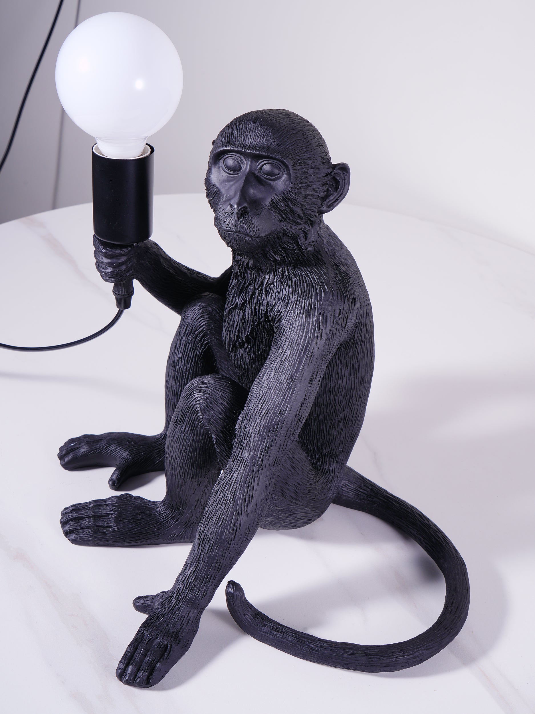 Monkey Resin Table Lamp