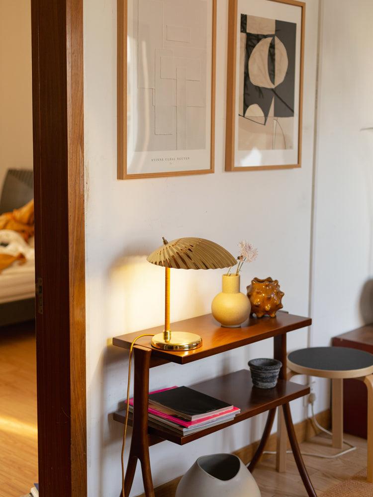 真鍮シェルテーブルランプ