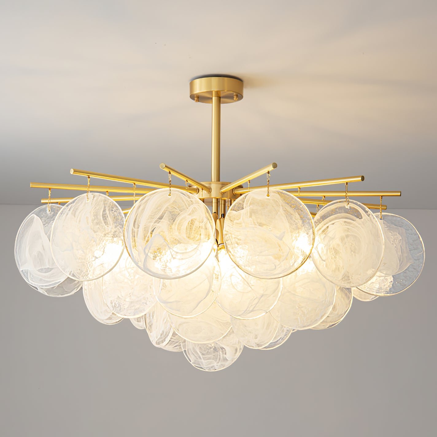 ニンバスクラウドガラスシャンデリア