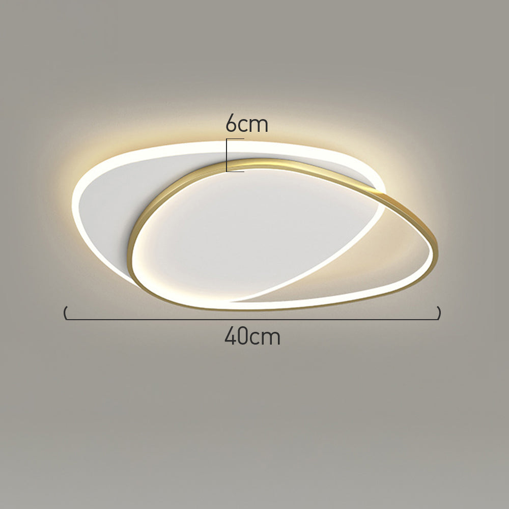 リビングルームに最適な、スタイリッシュで現代的な鉄製フラッシュLEDシーリングライト