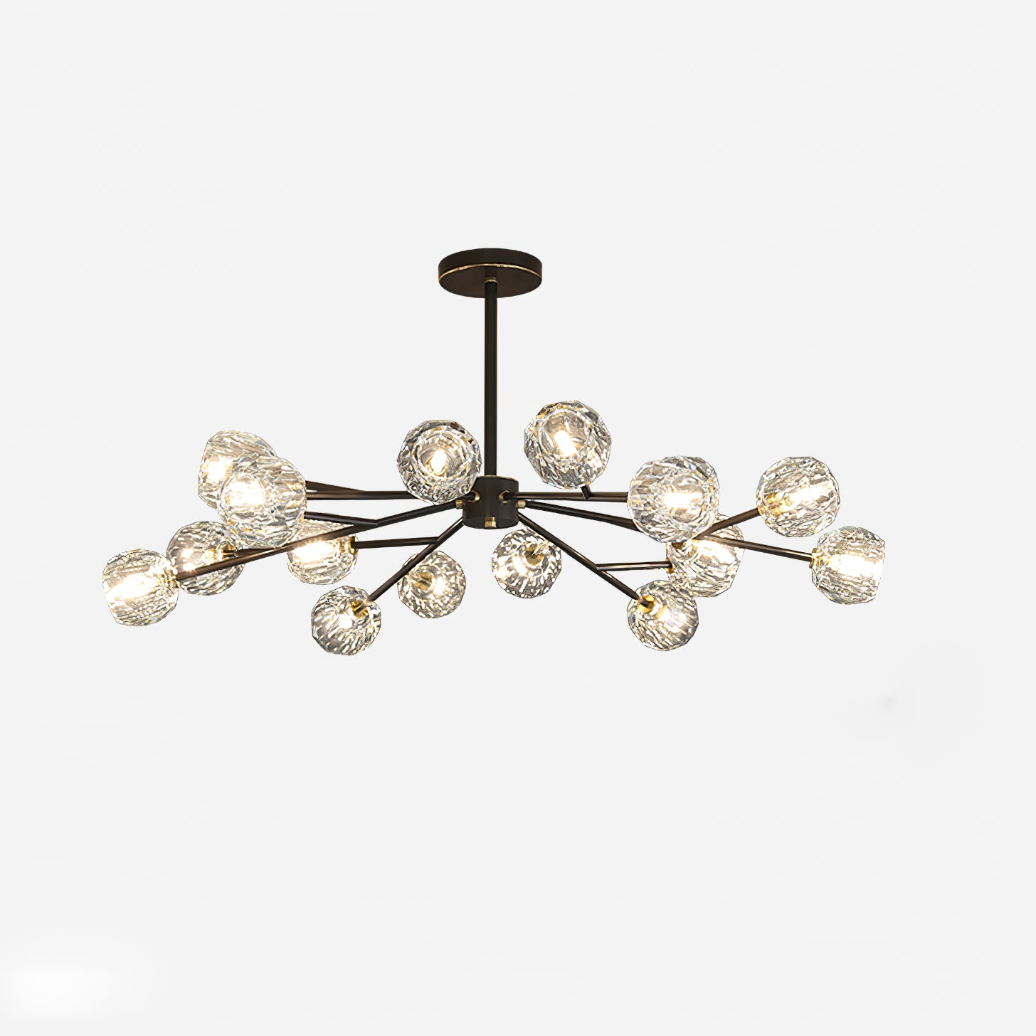 Crystal Ball Round Cluster Chandelier
