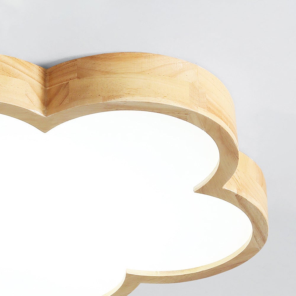 寝室用 Wabi-Sabi ウッドフラワー LED シーリングライト