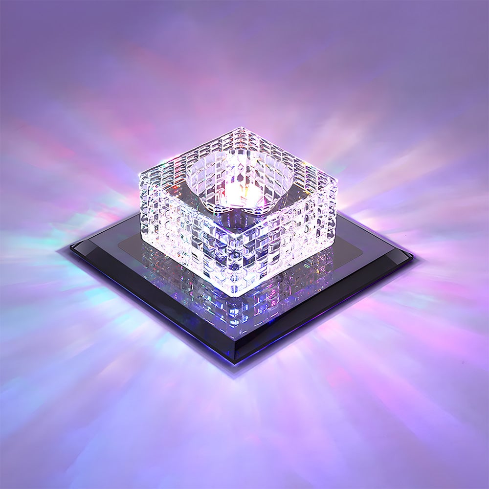 ミニマリストクリスタルブラックLED廊下天井照明