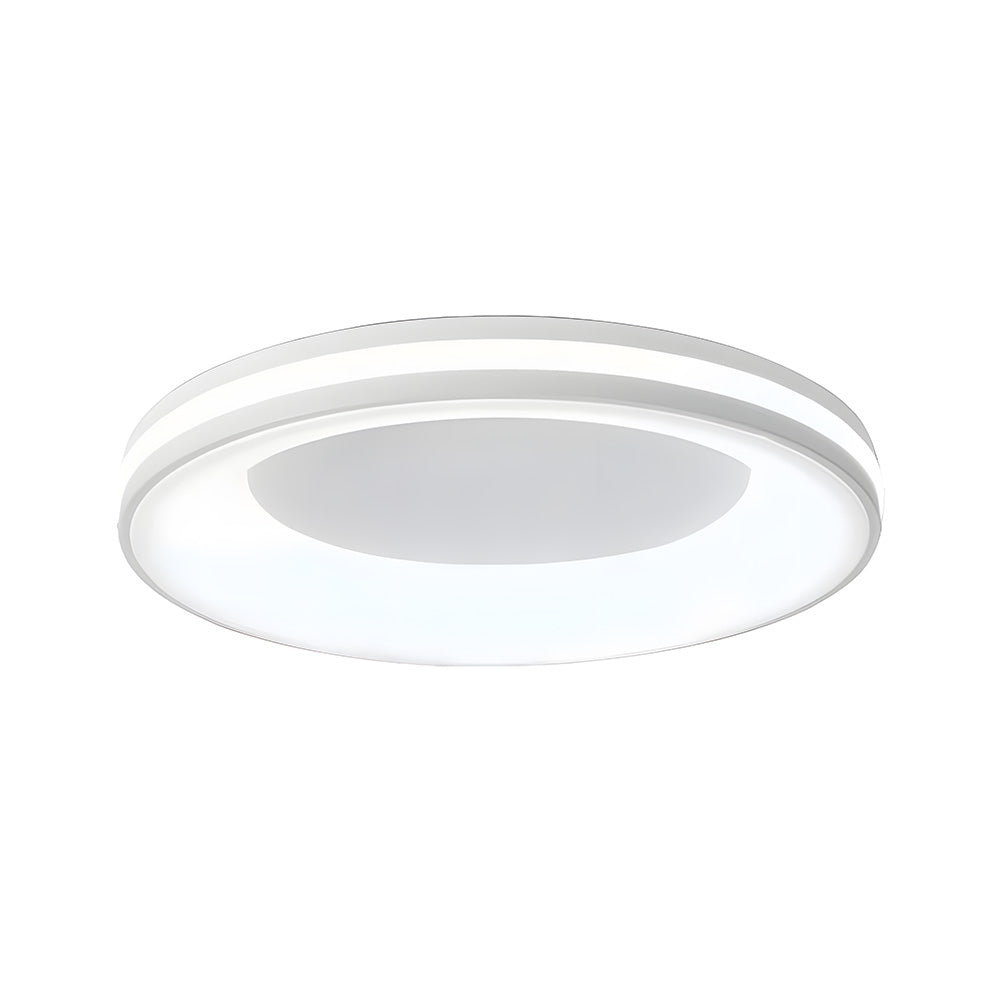 寝室に最適な、モダンでシンプルな鉄製の円形天井照明器具