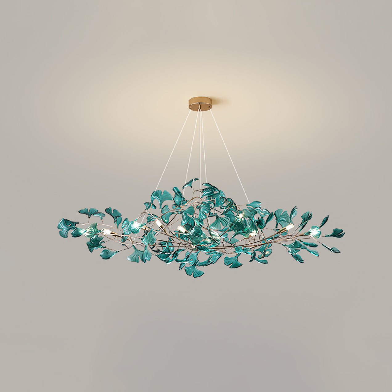 Acrylic Gingko Chandelier