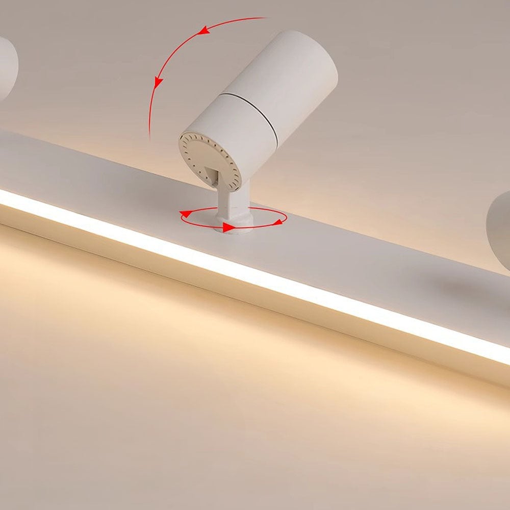 キッチン用のシンプルなトラック天井（白黒）