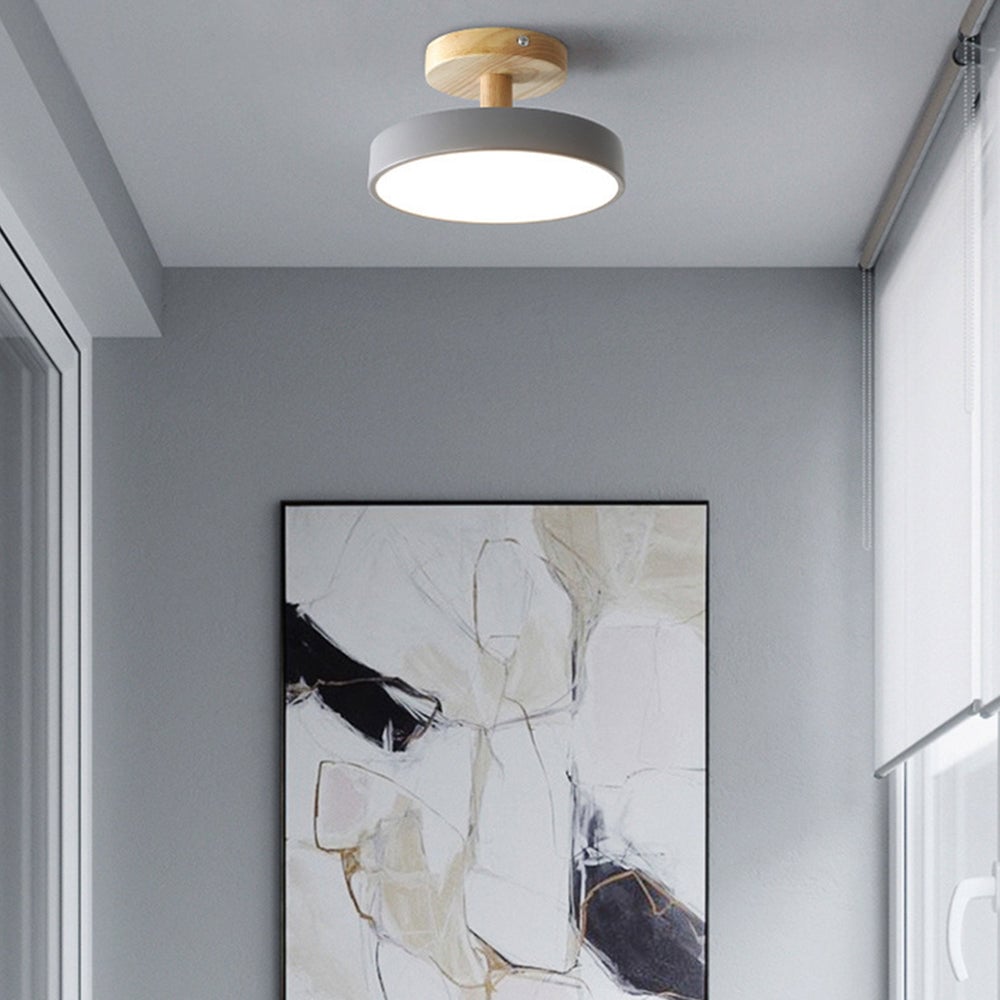 モダンな鉄製の円形廊下用LEDシーリングライト