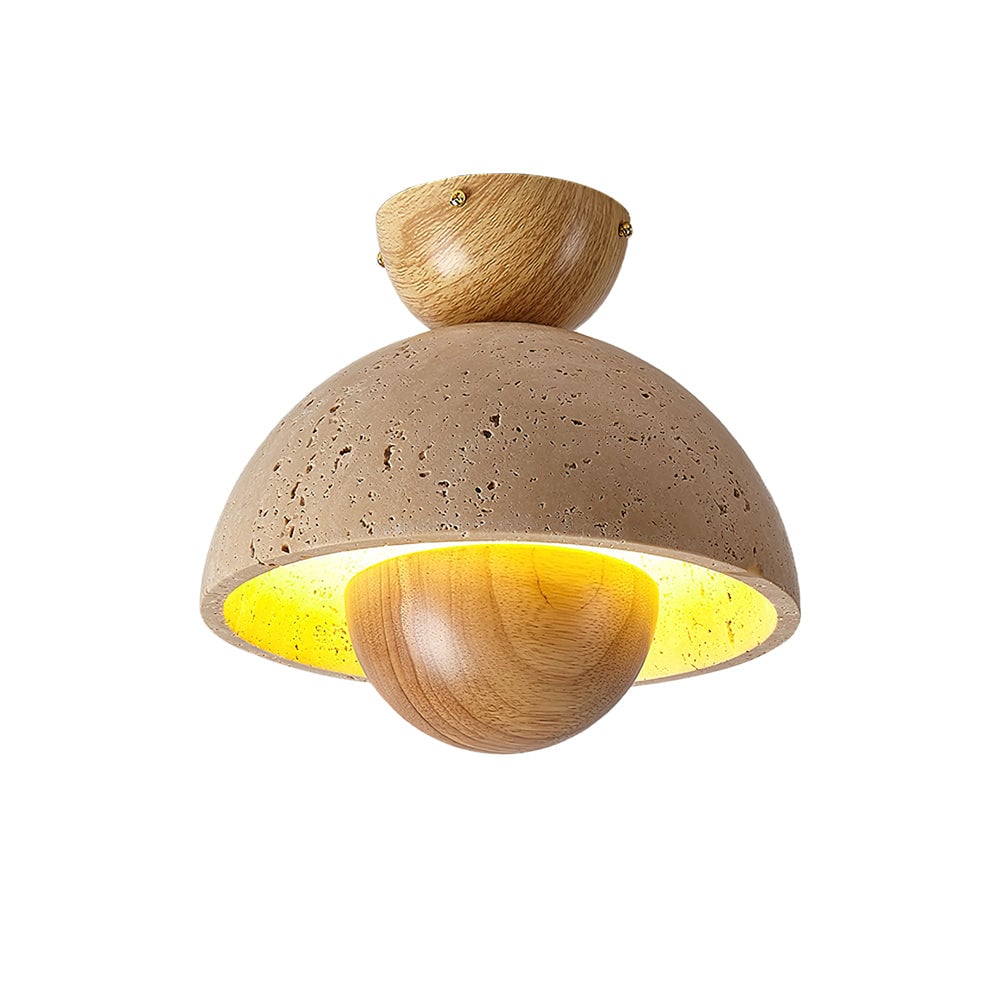 Flowerpot Travertine Ceiling Lamp