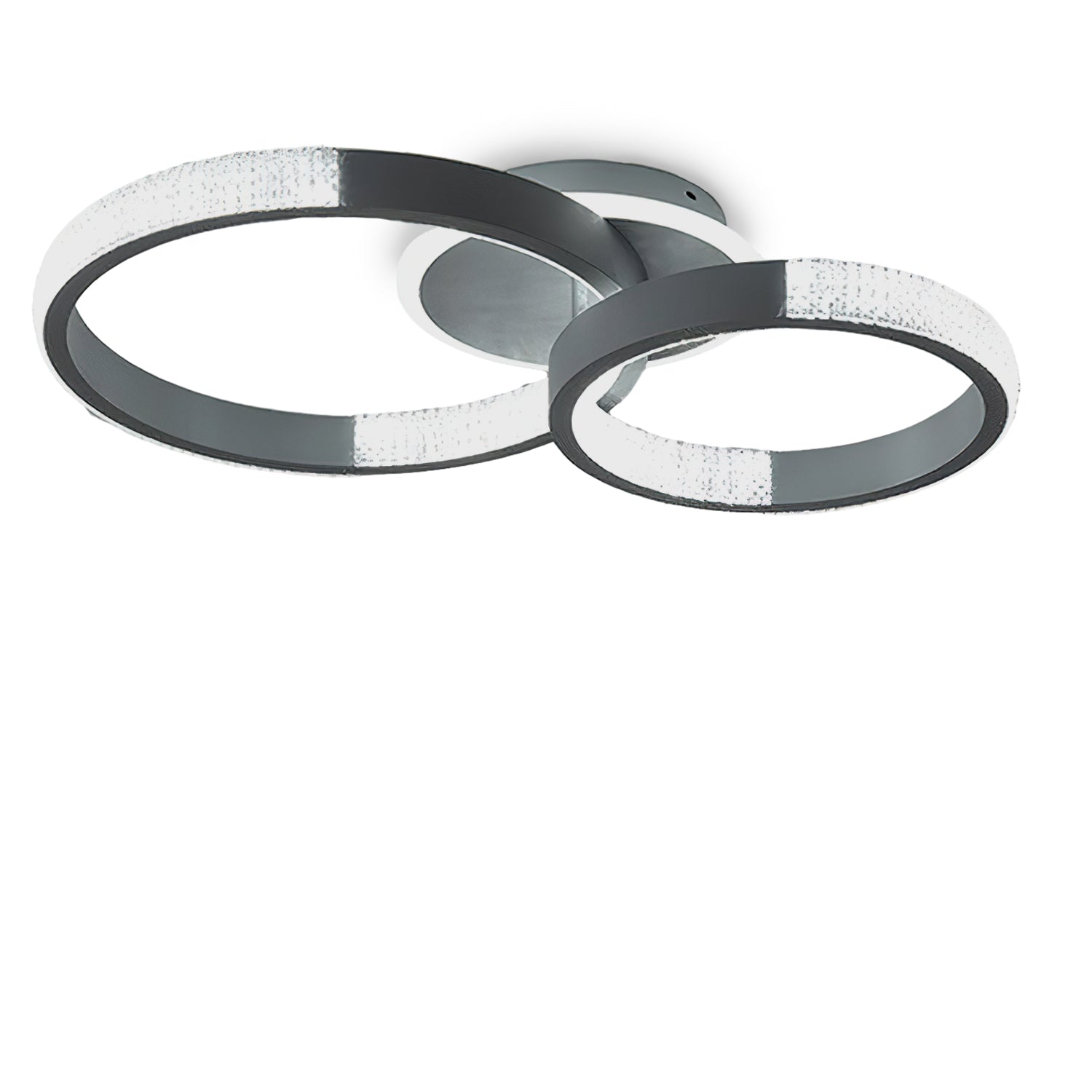 モダンなダブルリング天井ランプ