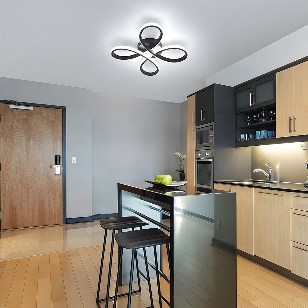 寝室に最適なモダンでクリエイティブな鉄製LEDシーリングライト