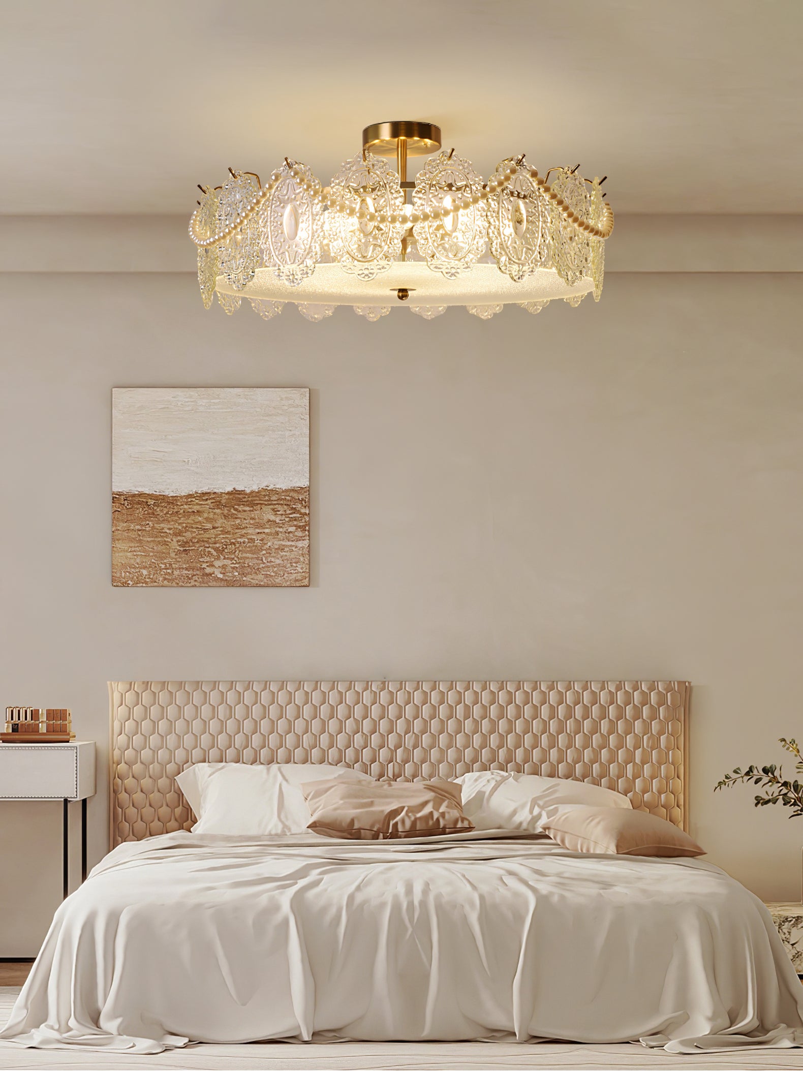 ドラムクリスタルシャンデリア