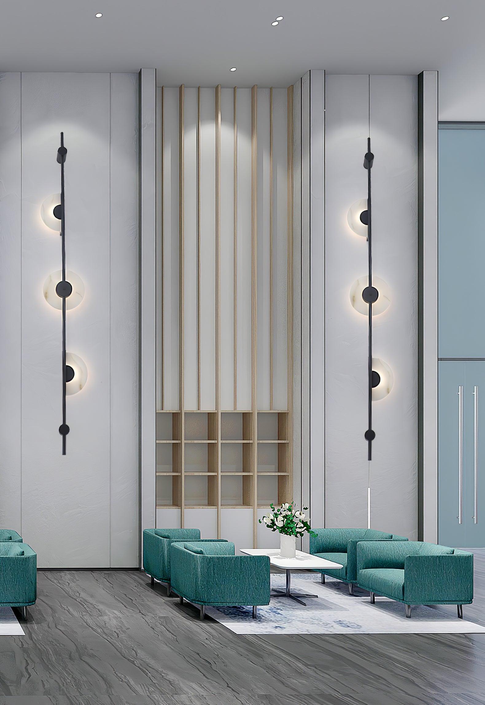 アラバスター垂直プラグイン壁取り付け用燭台