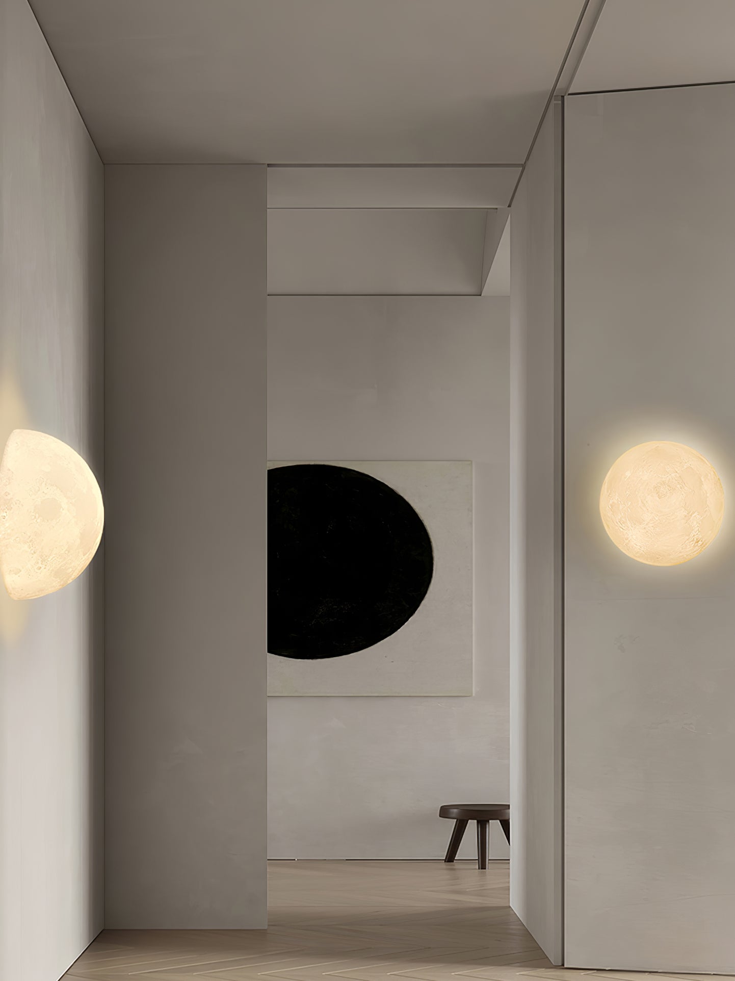 Hemisphere Moon Wall Lamp