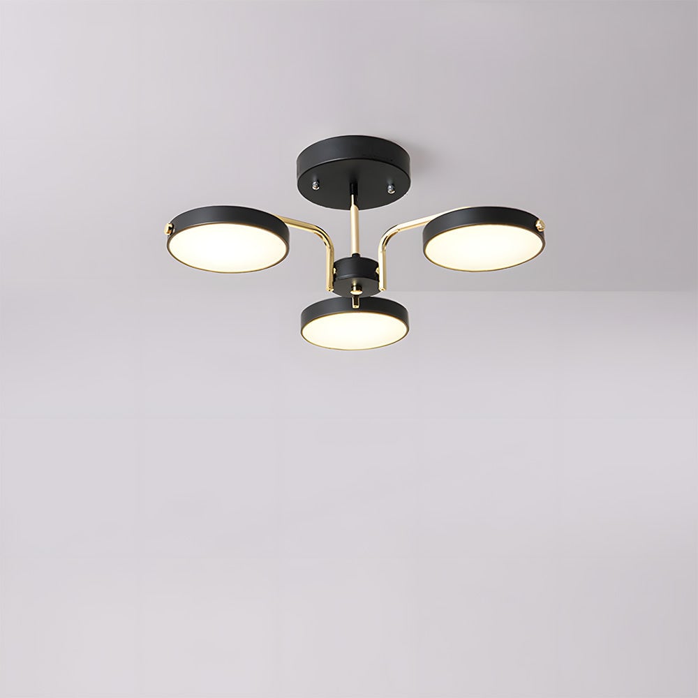 北欧風クリエイティブアイアンリビングルームLEDシーリングライト