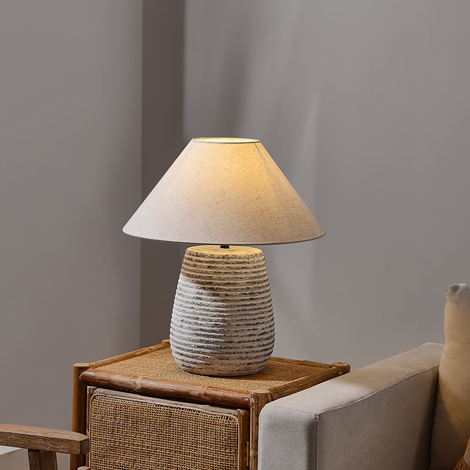 Koa Table Lamp