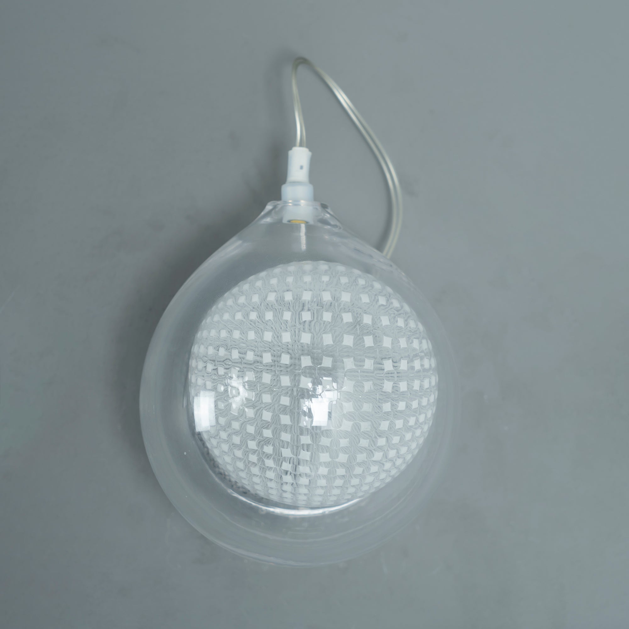 White-Clear Glass Wall Lamp
