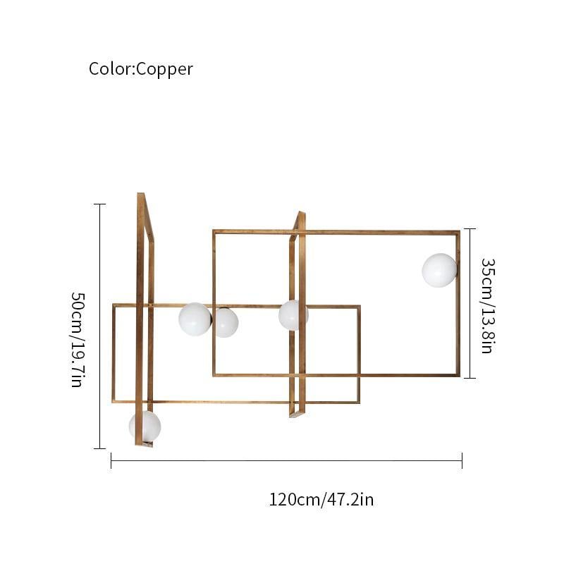 モンドリアンガラスシーリングライト